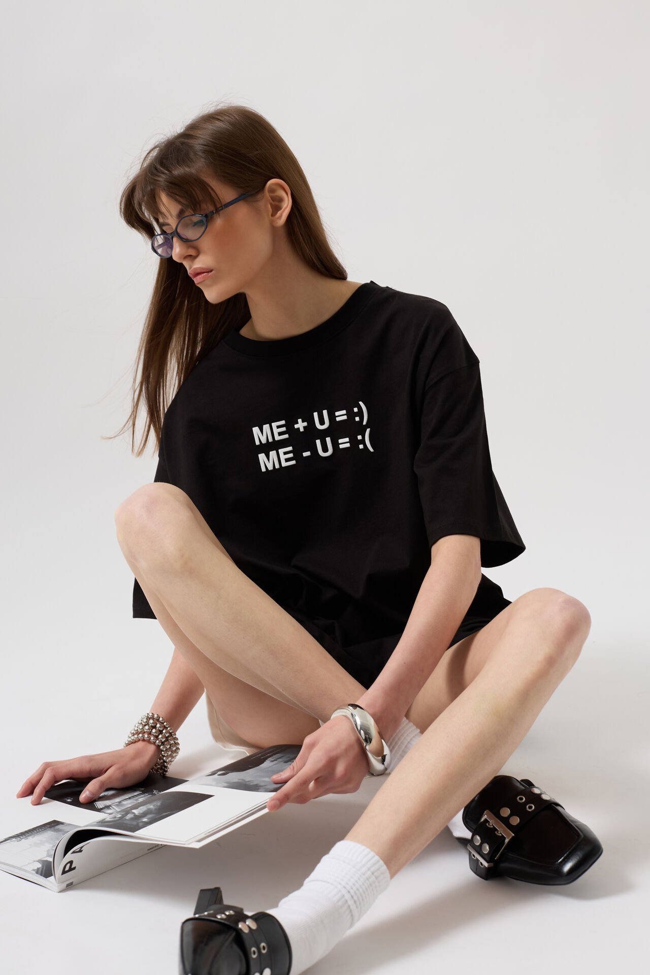 Toptan Kabartma Baskılı Siyah T-Shirt