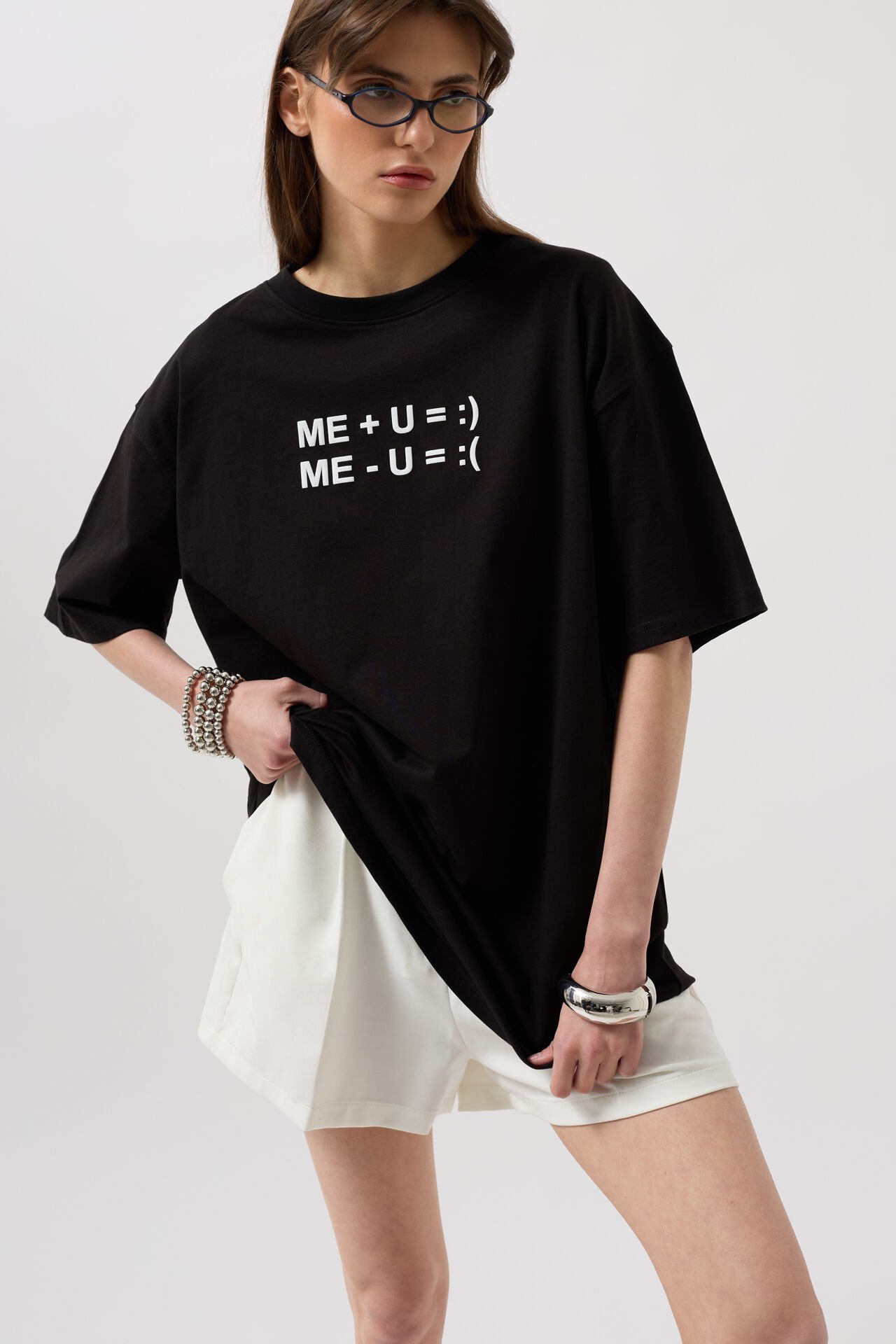Toptan Kabartma Baskılı Siyah T-Shirt